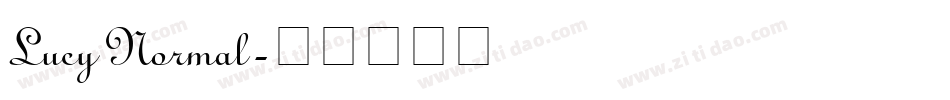 Lucy Normal字体转换